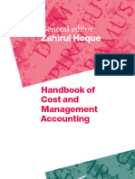 Cost and Management Accounting - by Zahirul Hoque-Handbook of
