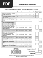 PFDI-20 Questionnaire Instructions | PDF | Urination | Urinary Incontinence