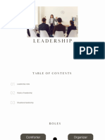 Roles and Styles of Leadership Lesson 2
