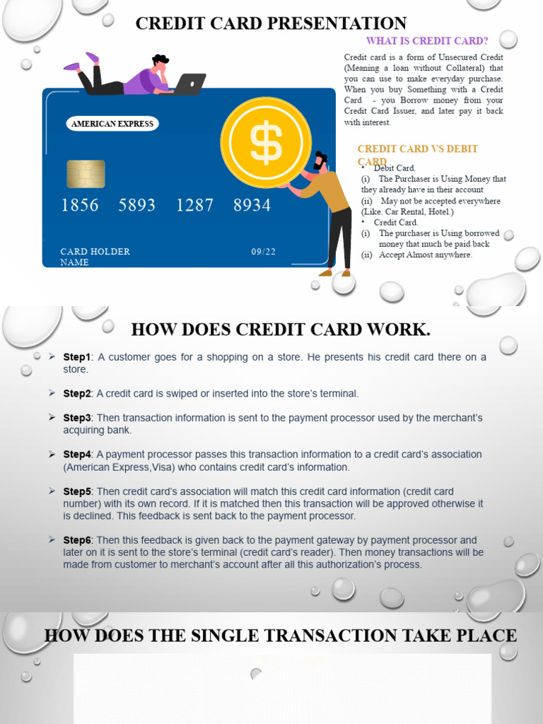 Credit Card Transaction Process Explained | PDF