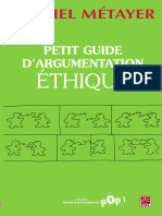 Petit Guide D'argumentation Éthique - Michel Métayer - 2010 - Anna's Archive