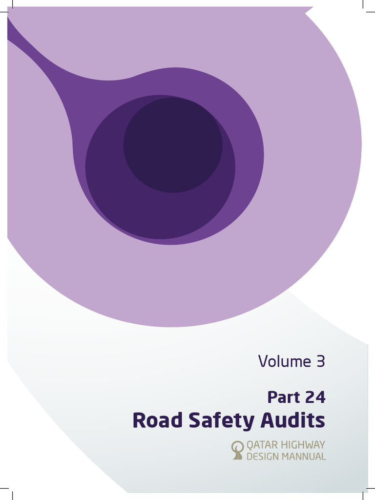 Vol3 - Part 24 - Road Safety Audits - Cs - V2a - Edit | PDF | Audit ...