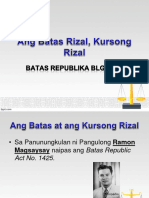 Ang Batas Rizal Kursong Rizal
