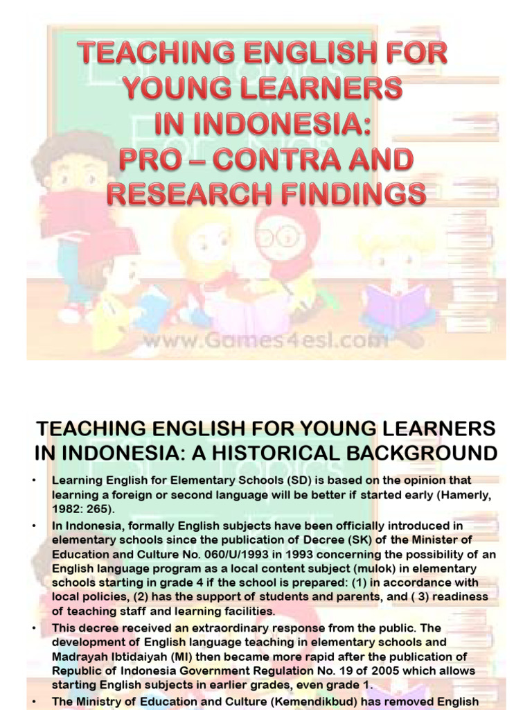 Teaching English For Young Learners in Indonesia - 2024 | PDF | Foreign ...
