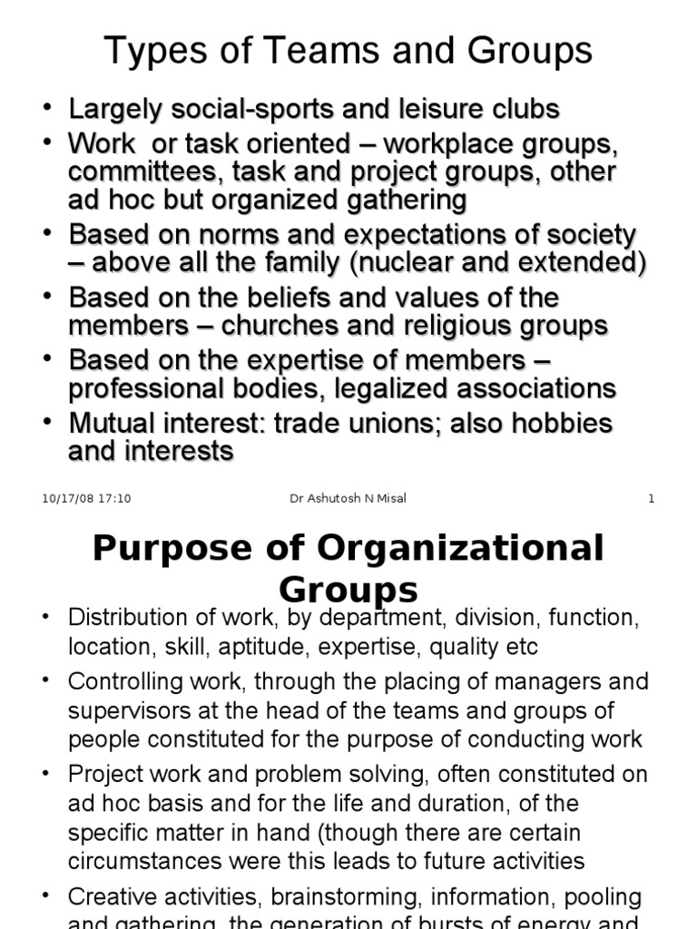 Groups and Teams | PDF | Group Cohesiveness | Leadership