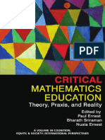 Critical Mathematics Education - Theory, Praxis and Reality