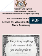 03 Values Clarification and Moral Reasoning