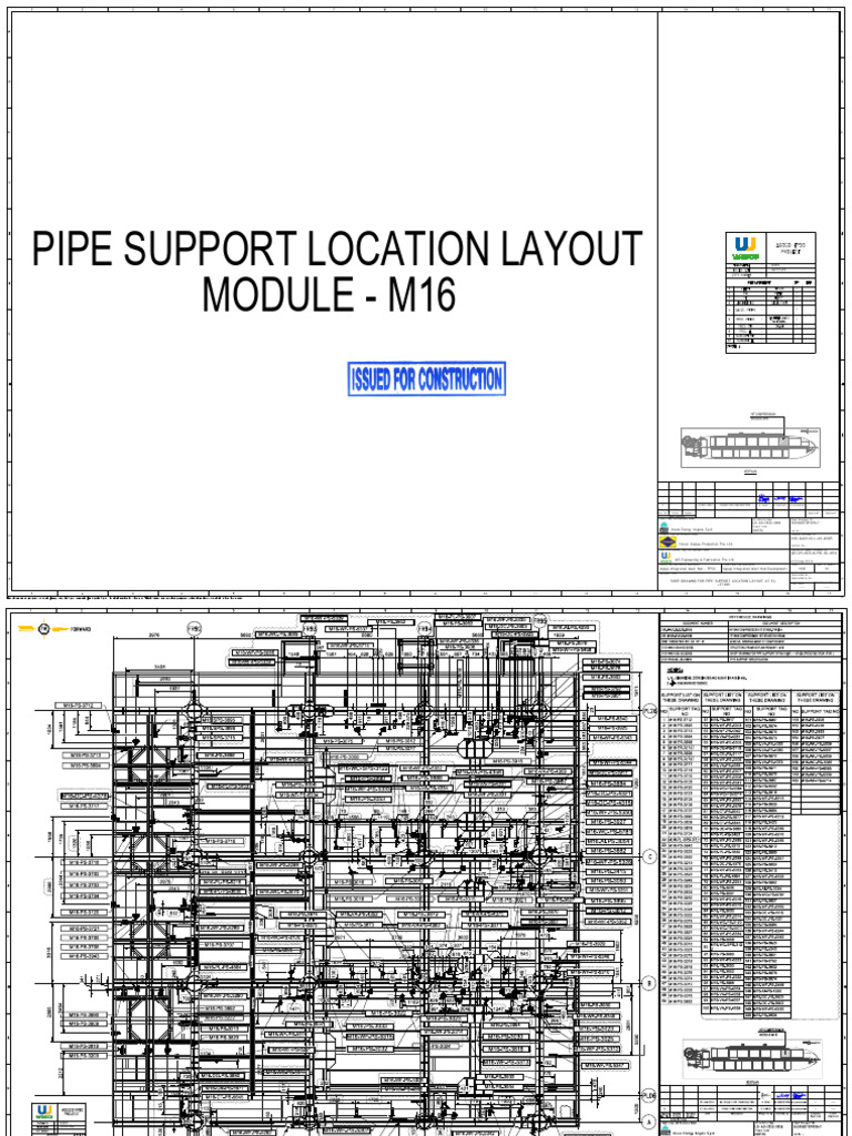 Pipe Support Layout for FPSO | PDF | Mechanical Engineering | Engineering