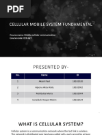 Cellular Mobile System Fundamental