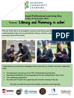‘Litрacy and Numрacy in action': NCL 7th Annual Professional Learning Day Theme