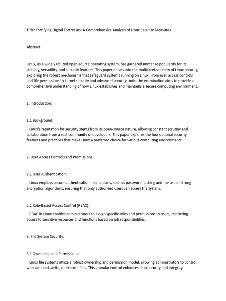 Linux security pdf computer security security