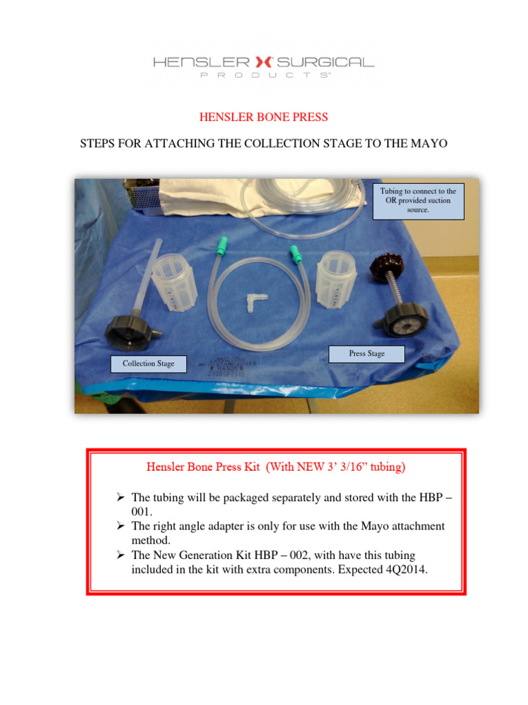 Hensler Bone Press Setup Instructions | PDF | Home & Garden
