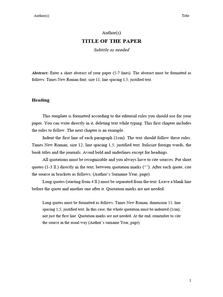 Academic Paper Formatting Guide | PDF | Quotation Mark | Camera