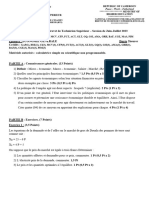 Sujet Economie Generale N 1 2023 PDF