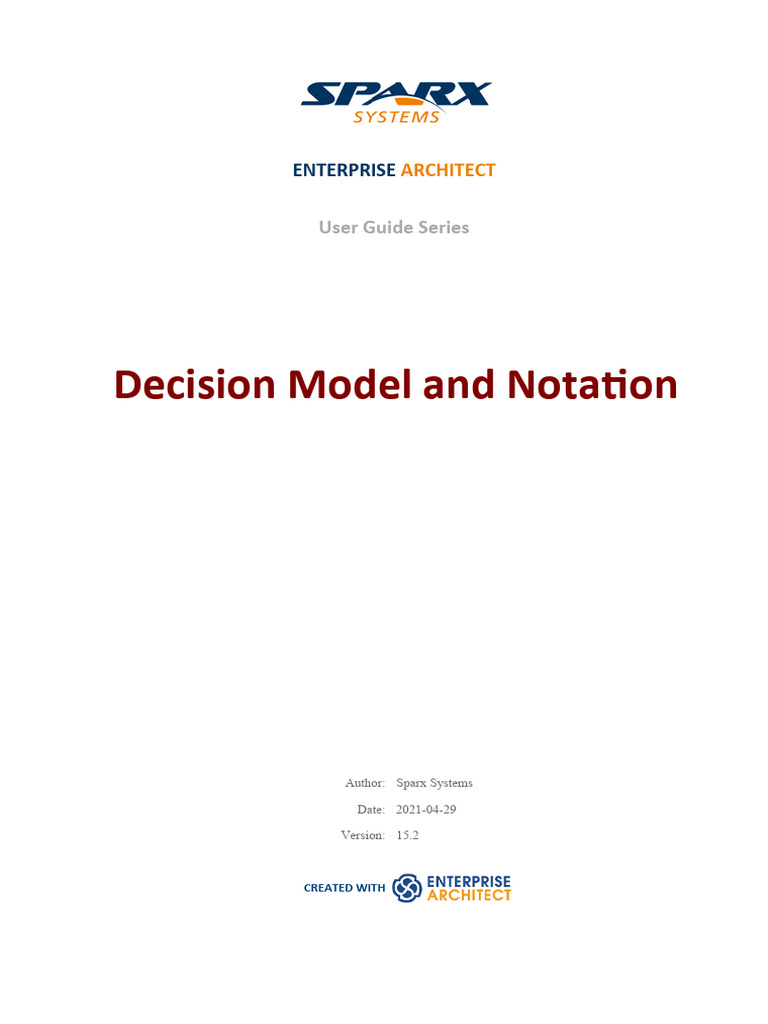 Decision Model and Notation | PDF | Conceptual Model | Simulation