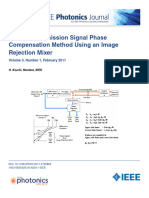 Optical Transmission Signal Phase Compensation Method Using An Image