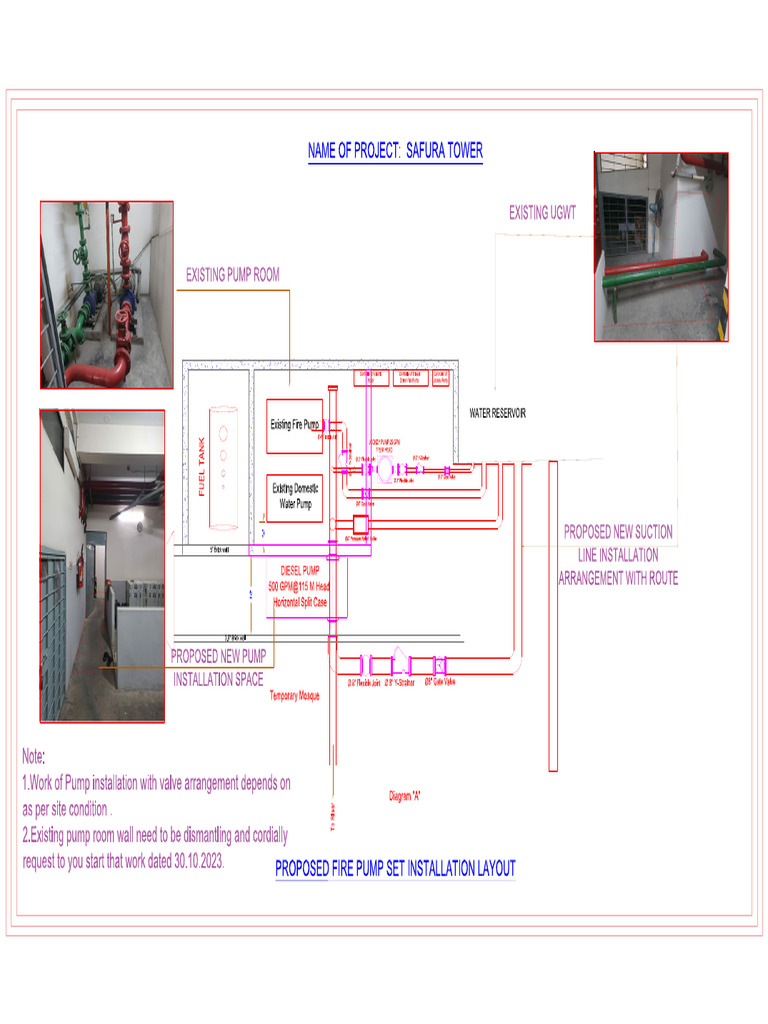 Proposed Fire Pump Room Layout | PDF