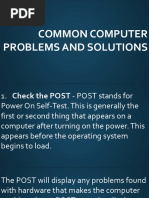 Common Computer Problems and Solutions