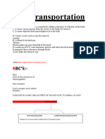 Transportation in Humans and Planta