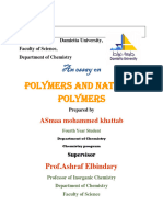 Polymers and Natural Polymers: An Essay On