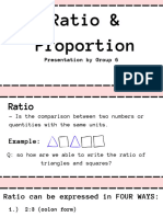 Ratios & Proportions