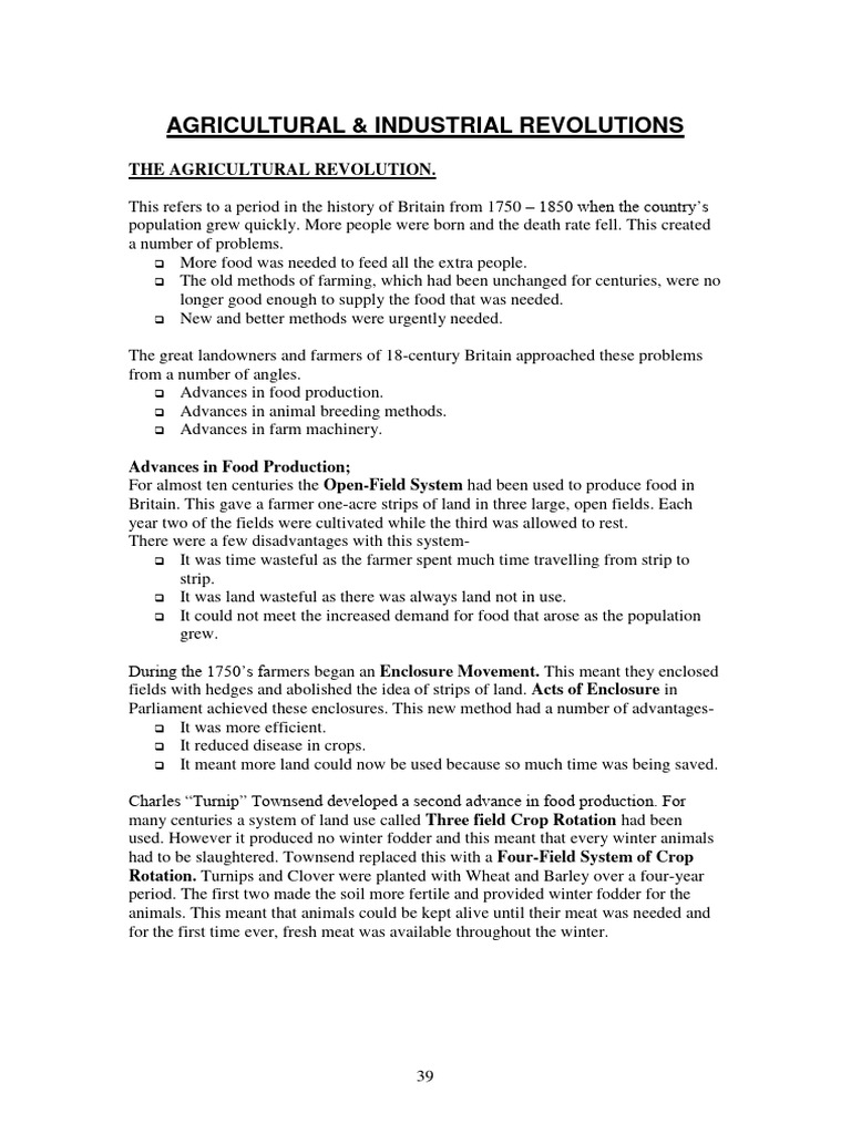 historyrevisionagriculturalindustrialrevolutions161221155125 PDF