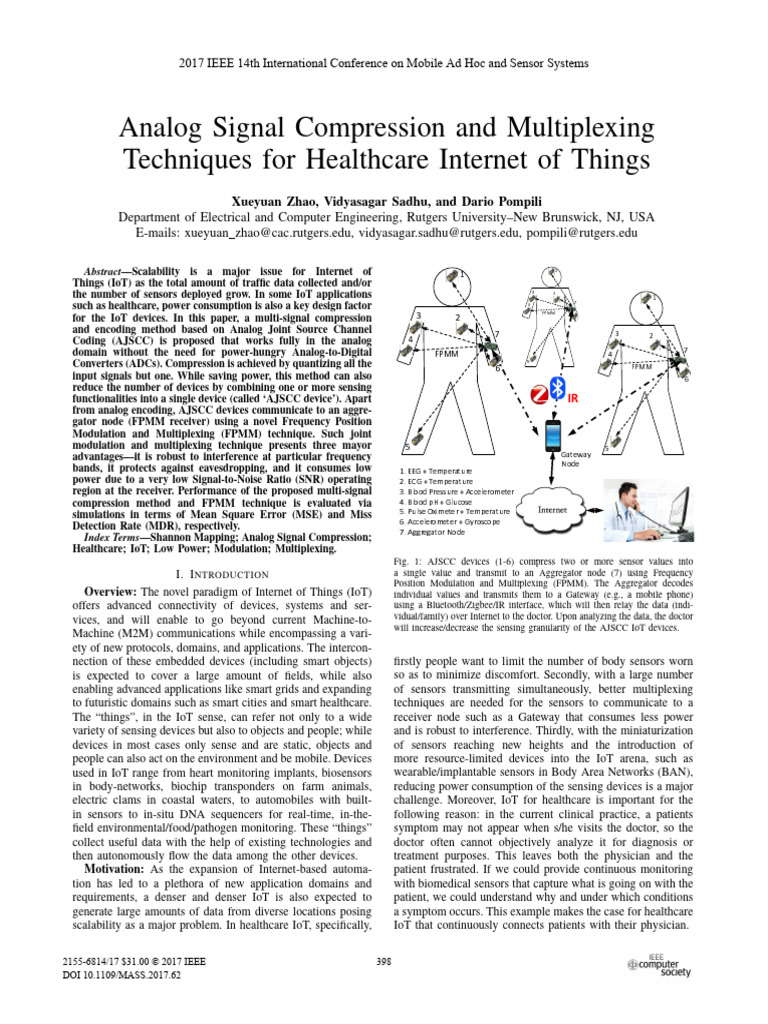 Analog Signal Compression and Multiplexing | PDF | Internet Of Things ...