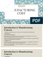 Manufacturing Cost