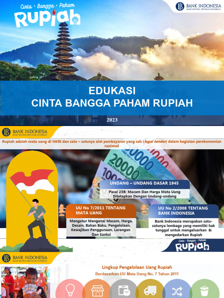 Edukasi Cinta Bangga Paham Rupiah | PDF