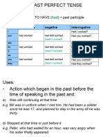 Engleski past perfect tense