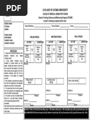Student Periodical Grades Report (TEMPLATE 2022)