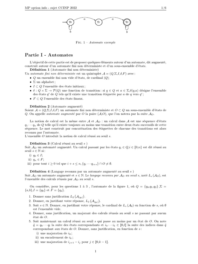 Automates et Tas Binomiaux en Python | PDF | Inclusion (mathématiques ...