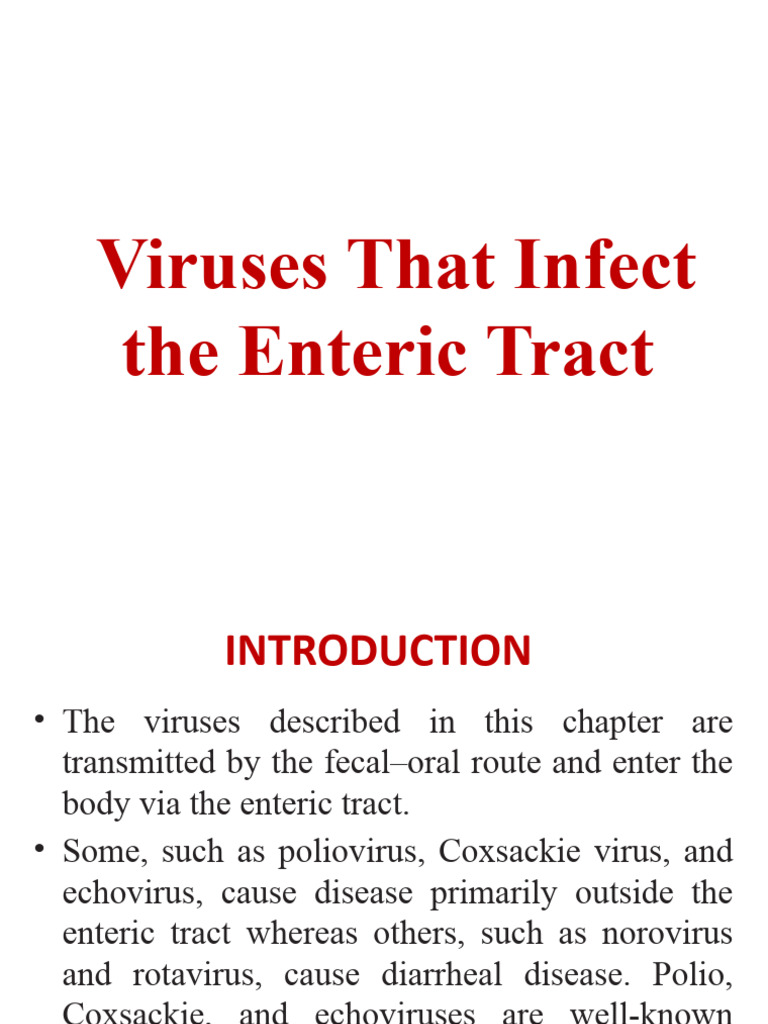 Enteric Viruses: Poliovirus & Coxsackie | PDF | Virus | Vaccines
