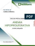 Questões de Anemia