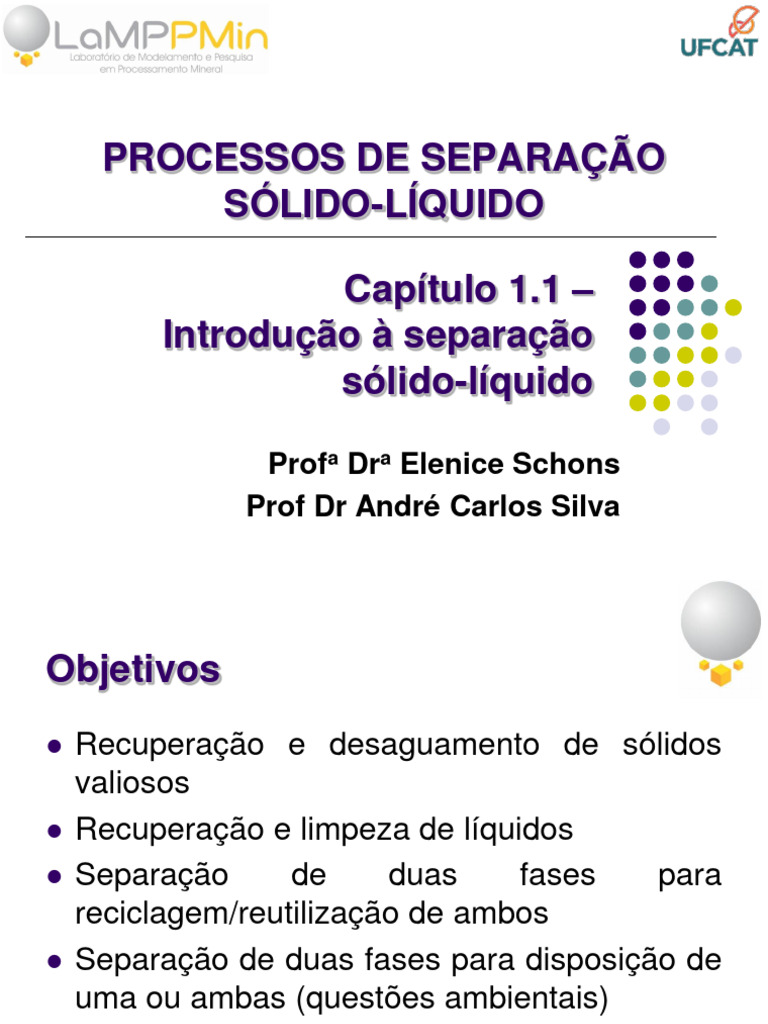 PSSL_1.1_-_Introdução_à_Separação_Sólido-líquido | PDF | Viscosidade ...
