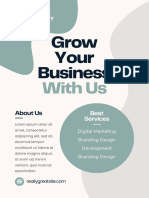 White Minimalist Business Marketing Agency Flyer