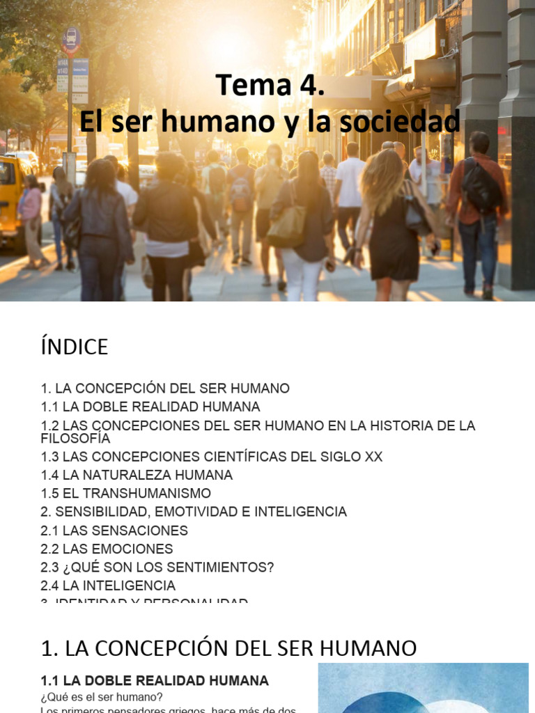 Tema 04 El Ser Humano y La Sociedad | PDF | Cociente de inteligencia ...