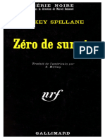 Zero de Survie - Spillane, Mickey