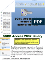 Curs 12 - Prezentare - Interogari QBE - Access 2007