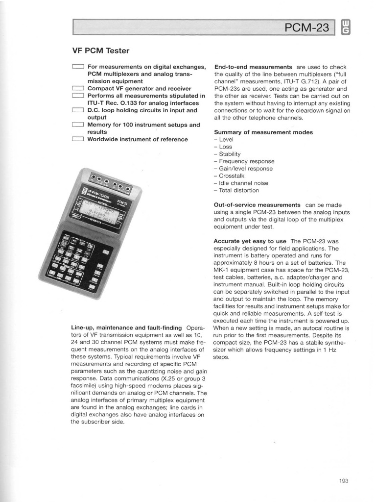PCM 23 Data Sheet | PDF
