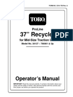 37" Recycler: Operator's Manual