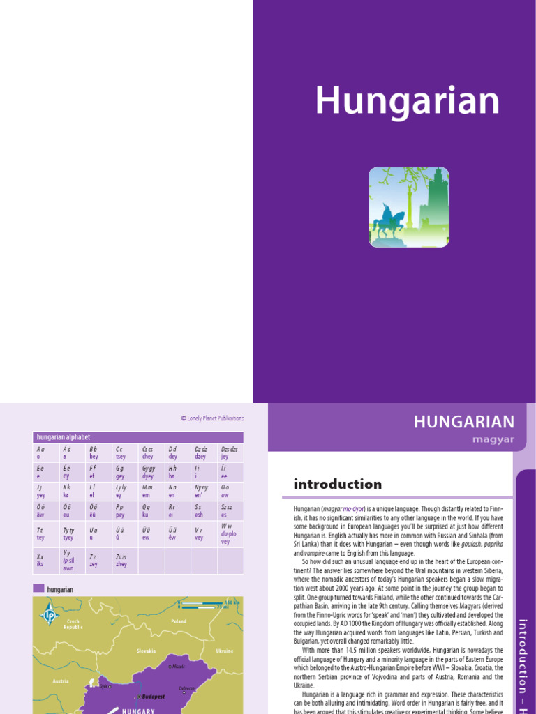 Introduction to the Hungarian Language | PDF | Hungary | English Language