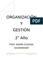 Organización y Gestion 2° Año