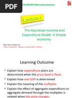 Lecture 4 Keynes Expenditure I Simple Economy