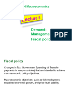 Lecture 6 Demand Management - Fiscal Policy