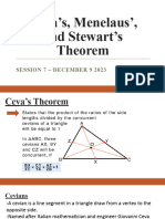 Ceva's, Menelaus', and Stewart's Theorem