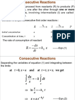 Chemical Kinetics - Some Example On Consugative Reactions and Lindman Theory