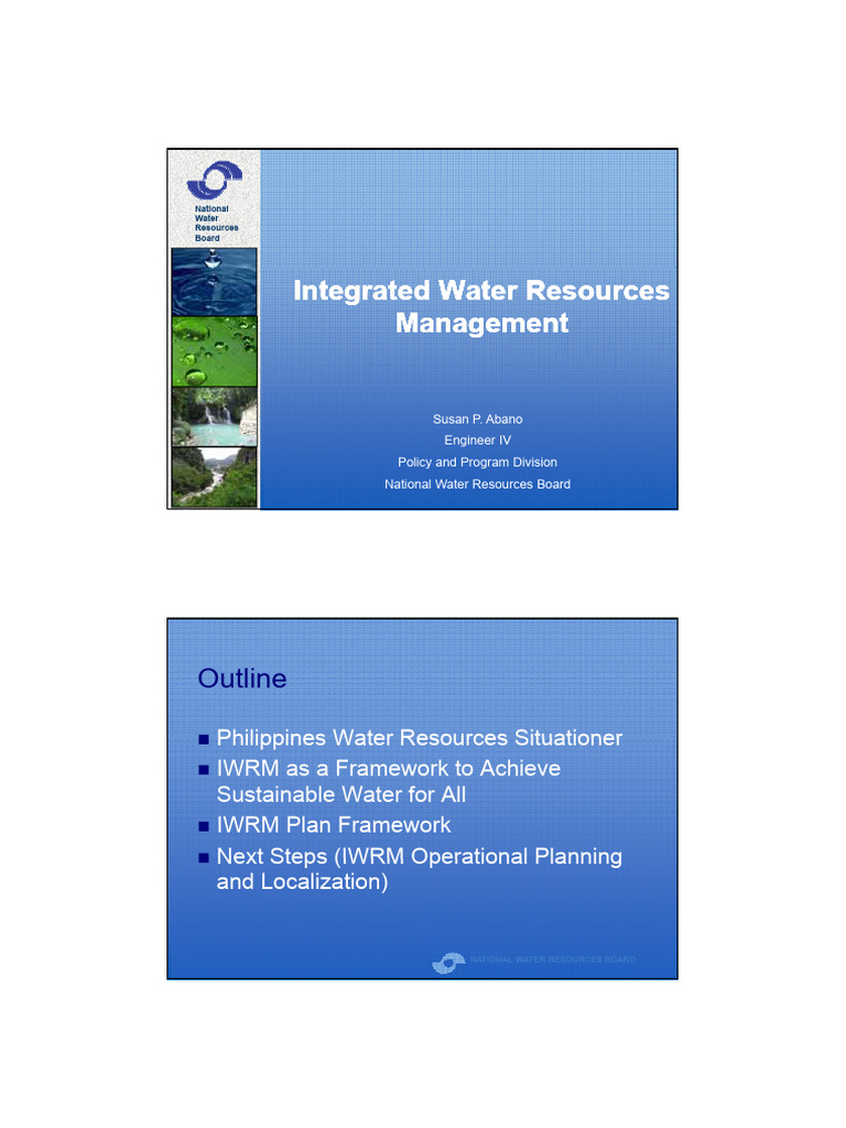 Philippines Integrated Water Resources Management | PDF | Water ...