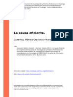 La Causa Eficiente.: Gurevicz, Mónica Graciela y Muraro, Vanina