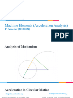 Machine Elements Acceleration Analysis